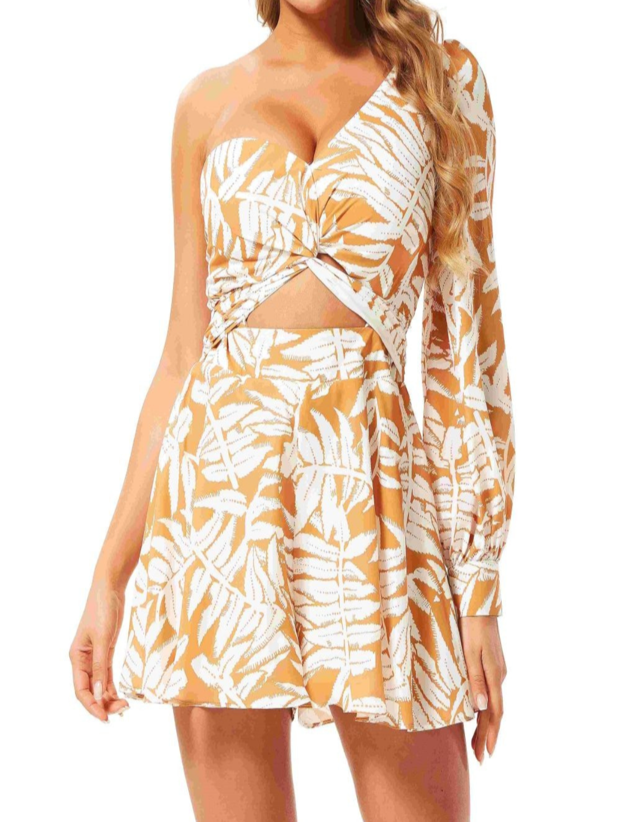 Merlina Dramatic One Sleeve Romper